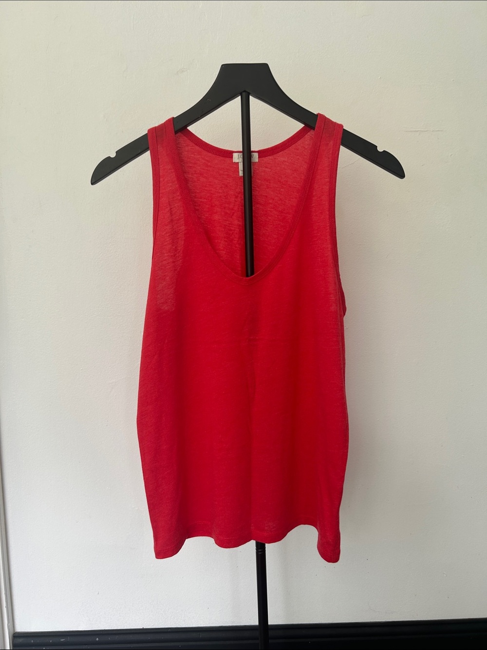 J. Crew Factory Red Scoop Neck Tank